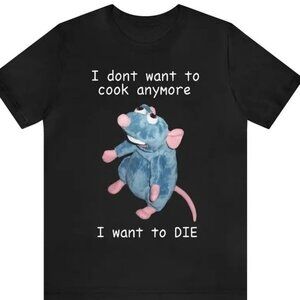 I Dont Want To Cook Anymore Funny Dark Humor Graphic T-Shirt 81